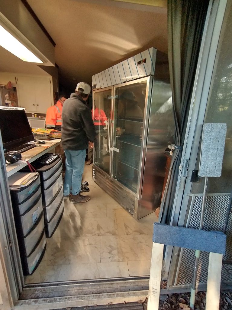 donated refrigerator